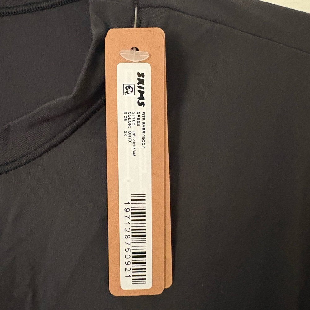 SKIMS Black Fits Everybody T-Shirt Mini Dress